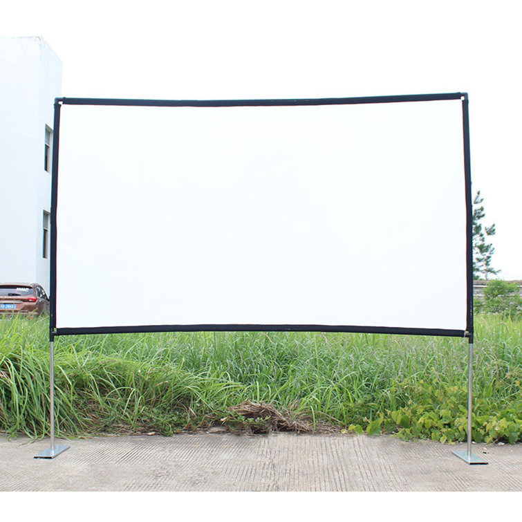 FEBLIX HOME INC White 100'' x 120'' Fixed Frame Floor Rising Projector